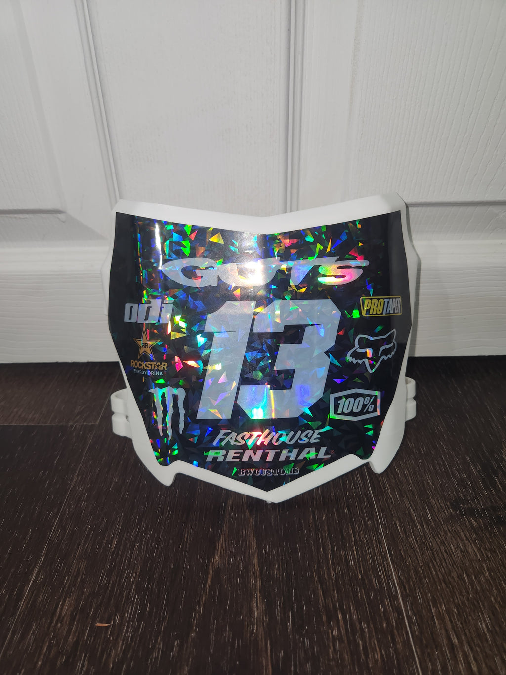 Motocutz plate w/ or w/ out decal